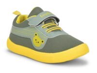 Liberty Lucy&Luke BASTIAN-2E Slip-on Casual Shoes for Kids with PVC Sole | Canvas Upper Sneakers | Quick-Wear Velcro Closure | Stylish, Lightweight & Comfortable Footbed
