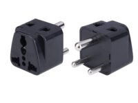 MX Universal Travel Adapter (Type D) World USA UK China & More to India 2 in 1 Conversion Plug for Home and Official use - Black Pack of 2