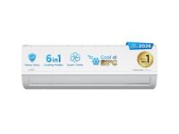 Midea 1.5Ton 5S,New Star rated, Inverter Split AC (Copper,Convertible 6-in-1 with Auto Intelligence,Turbo Mode for Faster Cooling, Auto Clean & HD+PM 2.5 Filter,Santis Max RYL-MAI18SR5R36F0,White)