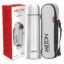 Milton Flip Lid 1000 Thermosteel Water Bottle 1 LTR, 24 Hr Hot and Cold I Leak Proof Lid, ISI Certified I Vacuum Insulated I for Office, Gym, School I Silver