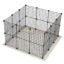 Multipurpose Organiser for Dog/Cats/Small Pets|Playing/Sleeping Cabinet for Dogs/Cats/Small Pets | Foldable House for Bed/Cage for Little Pets (Black, 24 Panels)