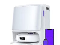 NARWAL Freo X10 Pro Robot 2-in-1 Vacuum and Mop, 11000Pa Suction, EdgeReach Mopping, Zero Tangle Technology, Self-Emptying with De-Tangling Side Brushes