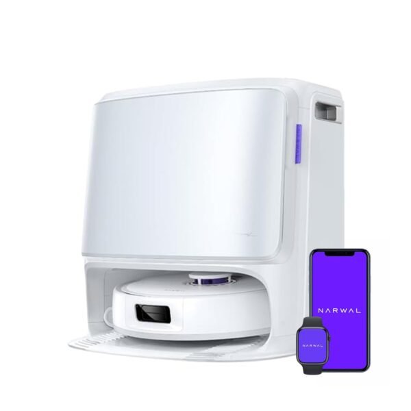 NARWAL Freo X10 Pro Robot 2-in-1 Vacuum and Mop, 11000Pa Suction, EdgeReach Mopping, Zero Tangle Technology, Self-Emptying with De-Tangling Side Brushes