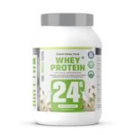 NATURALTEIN Natural Whey Protein – 24g Protein per Serving | Pista Kulfi Flavour | Stevia Sweetened | No Added Sugar | Non-GMO | Soy-Free & Gluten-Free | Super Mixability | 1 kg