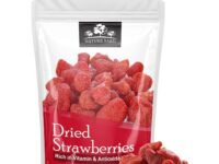 NATURE YARD Dried Strawberries - 150gm - Naturally Dehydrated Candied Strawberry dry fruit