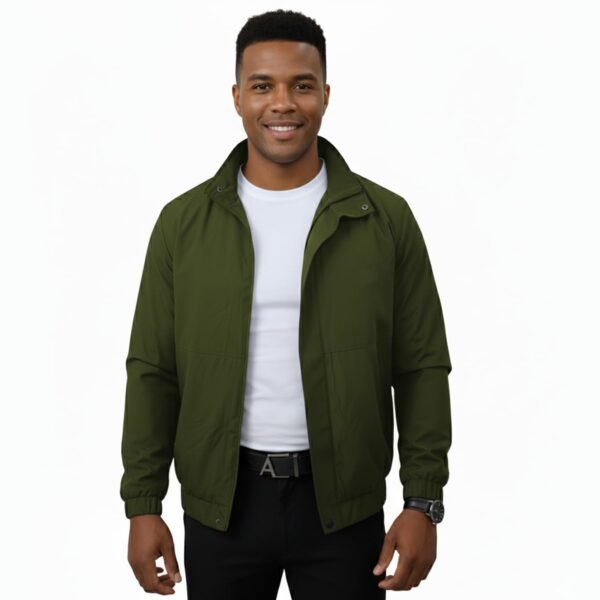 NINQ Winter Jacket – Windproof Poca Cloth with Fur, Zipped mandarin Collar, 2 Front Pockets & Side Arm Pocket, Casual & Sportswear jackets for men