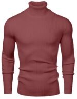 NORTHWIND Men's High Turtle Neck Cotton T-Shirt