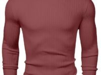 NORTHWIND Men's High Turtle Neck Cotton T-Shirt