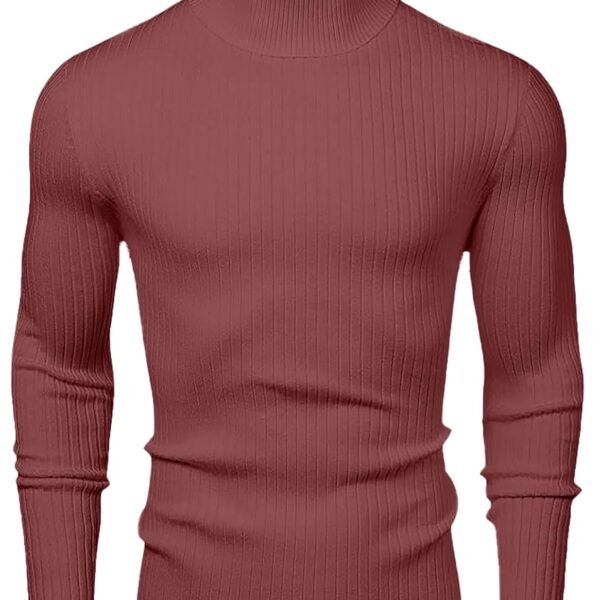 NORTHWIND Men's High Turtle Neck Cotton T-Shirt