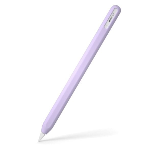 Oboe Silicone Cover Pencil Case Sleeve Compatible with Apple Pencil (USB-C) for iPad Pro 11/12.9 inch Skin (B-Lavender Purple) [Stylus Pencil is NOT Included]