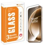 OpenTech® Military-Grade Tempered Glass Screen Protector Compatible for Oneplus 15 with Edge to Edge Coverage and Easy Installation kit
