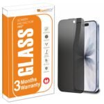 OpenTech® Privacy Tempered Glass Screen Protector Compatible for iPhone 17 with Edge to Edge Coverage - Anti Spy, Case Friendly and Bubble free installation kit (6.3 Inches)