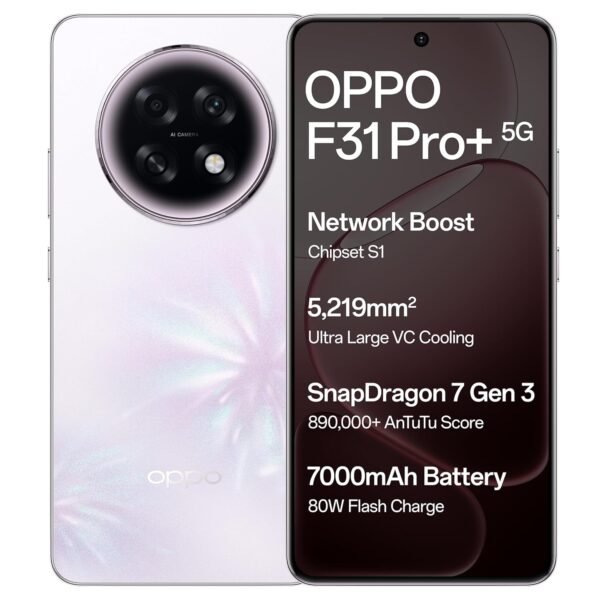 Oppo F31 Pro+ 5G (Festival Pink, 8GB RAM, 256GB Storage) with No Cost EMI/Bank Offers