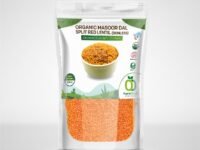 Organic Delight Masoor Dal/Natural Split Red Lentil, Rich in Protein & Vitamins, Minerals, Lal Masur Daal, USDA Certified High Fiber No Cholesterol (500g)