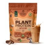 Origin Nutrition 100% Natural Plant Based Protein Powder, 810 gm, Ranked Best Vegan Protein, European Pea Protein Isolate & Pumpkin Seed, Filter Coffee Flavour with 25g Protein Per Serve