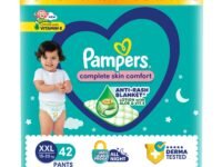Pampers Complete Skin Comfort Pants, (XXL) 42 Count, Anti-rash blanket, Lotion with Vitamin E & Aloe Vera,Double Extra Large size baby diapers,15-25kg