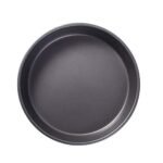 Pizza pan 9 Inches, 1.5 inches Deep Black Aluminum Alloy Baking Pie Dish Nonstick Round for Microwave Oven