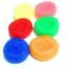 Plastic Round Nylon Scrubbers for Teflon pots and Pans Cleans up Big Messes Safe for Non-Stick cookware, Floor, Tile Cleaning & Also for Bath, Multicolour, Pack of 6