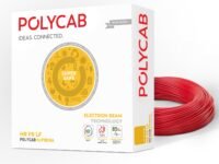Polycab Suprema 1 sqmm Electron beam technology housewire|105C heat withstand capacity| No melt-No drip PVC insulation| 60 years product life|85% higher current carrying capacity|90M coil【Red】