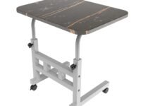 Portronics My Buddy D Wood Multipurpose Movable & Adjustable Table for Computer & Laptop(Black) 40D x 60W x 80H Centimeters
