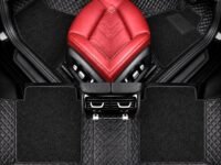 Premium 7D Car Mat Full Set for Tata Curvv EV (Model : 2024-2026) || Luxury Leather Dual-Stitch Full Set 7D Car Floor Mat || 100% Waterproof || Color : Black-Black (Design-1)