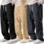 Preneum Men Mid Rise Poly Cotton Loose Fit Trouser|Korean Style Travel & Lounge Wear with Pockets (Available in Plus Size)