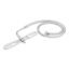 RUHE® Jet Hands-Free Spray | 304 Stainless Steel- Toilet Bidet | Flat Nozzle | Jet Spray with 1 Meter Heavy PVC Hose | Glossy Finish