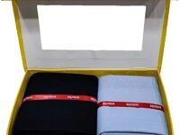 Raymond Fabrics Raymond Trouser Shirt Fabric Solid Combo Box (Light Blue Shirt-Black Pant, Unstitched, All Weather Fabric)