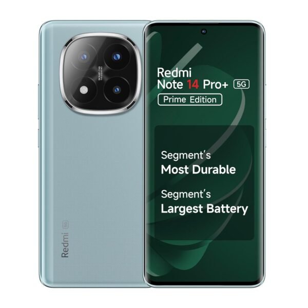 Redmi Note 14 Pro+ 5G Prime Edition (Spectre Blue, 8GB RAM, 128GB Storage) | Snapdragon 7s Gen 3 Processor | AMOLED Display | Dual Nano-SIM | 6200mAh Battery | Corning Gorilla Glass Victus 2