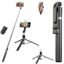 Sakit® K9 Selfie Stick Tripod With Light, 67 inch /170CM Reinforced Tripod for Mobile Phone, Multi-Functional Bluetooth Long Selfie Stick for Travel,Vlogging,Compatible with iPhone and All Smartphones