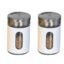 Salt and Pepper Jar Set for Dining Table, Salt & Pepper Container/Shakers for Kitchen, Spice Jars(Off White, Set of 2)