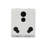 Schneider Electric Opale Plastic 6A/16A 3 Pin Socket with Shutter (White) X2106WH