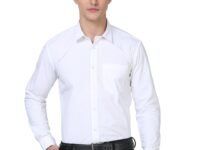 Scott International Men's Formal Shirt | Full Sleeve Wrinkle Resistant Cotton Blend | Spread Collar Regular Fit | Office, Business & Casual Wear | Solid Plain