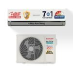 Sharp 2 Ton 3 star, New Star Rated, Split AC (4 Way Swing, 100% copper, Hi-Tech Inverter Compressor, 7 in1 Convertible, Turbo cool, Dust filter) - AH-SI24V3B-SCN, White