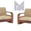 Sheesham Wood 4 Seater Sofa Set for Living Room Furniture Wooden Sofa Set 4 Seater for Home & Office (2+2 Sofa, Natural Finish) | 4 Person Sofa, Brown