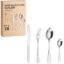 Silver Spoon Set Premium Stainless Steel Flatware Set Mirror Polished Cutlery Utensil Set Durable Home Kitchen Eating Tableware Set,Include Fork Knife Spoon Set (Silver Spoon 28)