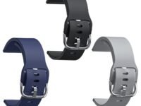 Sounce Silicone 22mm Replacement Band Strap with Metal Buckle Compatible with Fire-Boltt, Boat, Noise, Amazfit, beatXp & Other 22mm Watches
