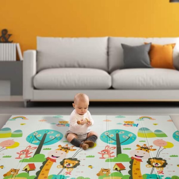 StarAndDaisy Baby Mats for Floor/Play Mat for Babies, Infants & Toddlers with Double Sided Water Proof/Baby Play Mat for Kids Reversible & Foldable Design