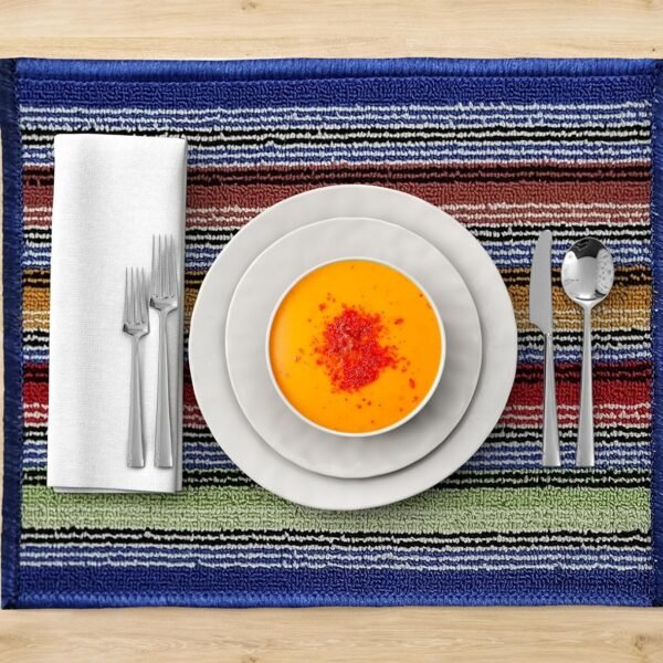Status Contract Amaze Cotton Blend Tablemats- Dining Room Kitchen Placemats, Machine Washable, Heat Resistant-Set of 2 (30X45 Cms)