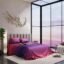 Stoa Paris 300TC UltraSatin Super Size Bedsheet with 2 Pillow Covers, 274cm x 274cm Ideal for King & Double Bed, Gentle on Skin & Hair, Fade & Wrinkle Resistant, Quick Dry, Skies of Paris - Pink