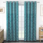 Story@Home Door Curtains 7 Feet Long Set of 2 | Damask Printed | Medium Room Darkening Curtain | Curtains for Living Room | (118 x 215 cm, Blue & White) | Perfect for Home Decor