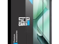 SupCares Tempered Glass for iQOO Z9X and Vivo T3X (6.72 Inch) With Installation Kit | 9H Edge to Edge Screen Protector | Black