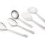 TIARA Lara 5pc Set Serving Cooking Spoon 1.2 mm Thickness Stainless Steel ladle, Rice Spoon, Skimmer, Round Spoon, Basting Spoon (5 Pc Serving Set)