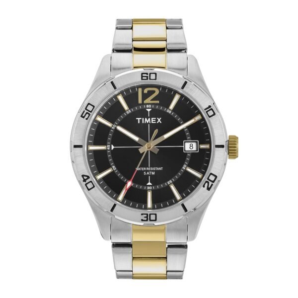 TIMEX Analog Watch for Men Available in Black, Champagne Dial & Multicolor Stainless Steel Bracelet Band - Water Resistant Wrist Watches