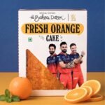 The Baker's Dozen Handmade Fresh Orange Cake | Made with Fresh Orange Juice | Zero Palm Oil | Zero Trans Fat | Zero Artificial Colours | Handcrafted with Love by Aditi Handa - Chef & Co-Founder | Pack of 1 X 150g