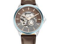 Titan Maritime Automatic Anthracite and Brown Bi-Colour Dial Brown Leather Strap Watch for Men - NT1793KL02