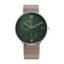 Titan Slim Quartz Multifunction Teal Dial Brown Leather Strap Watch for Men - NT1877SL01
