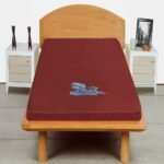 Trance Cotton Feel Terry Ultra Soft Waterproof Mattress Protector | Breathable - Hypoallergenic Mattress Cover (72x36 inch | 6x3 feet, Maroon - Pack of 1)