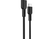 URBN Pro Cord 60W Super Fast Charging Cable | Type C to C | Supports Apple Car Play & Android Auto| Super Fast Charging and Data Transfer | Nylon Braided 1.2 Meter | 1 Year Warranty (Black)
