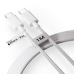 USB C to C Fast Charging Cable | PD 60W Type C Charger Cord | Nylon Braided Data Sync Cable | Type C Cable Compatible with iPhone 17/16 / 15, MacBook, iPad, AirPods & USB C Devices by HOMEMO